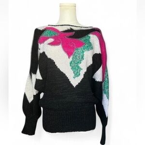 Elizabeth New York Women's Vintage Knit Long Sleeves Sweater Size *L/XL